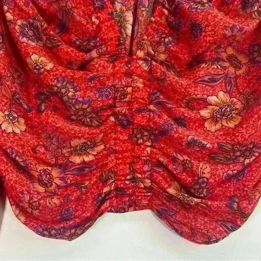 Women’s Free People I Got You Red Printed Top. Size M